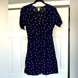 H&M button down floral tea dress Size 10